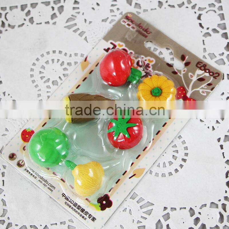 Hotselling blister card fancy eraser