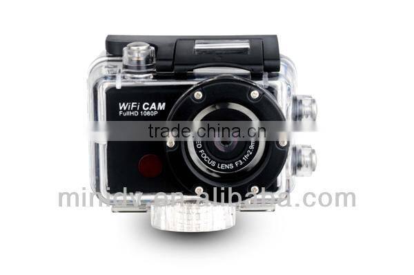 Full HD 1080P 30 Meters Underwater Sport Camera with Built-in WiFi For Remote Controlling By Android & IOS Smartphone