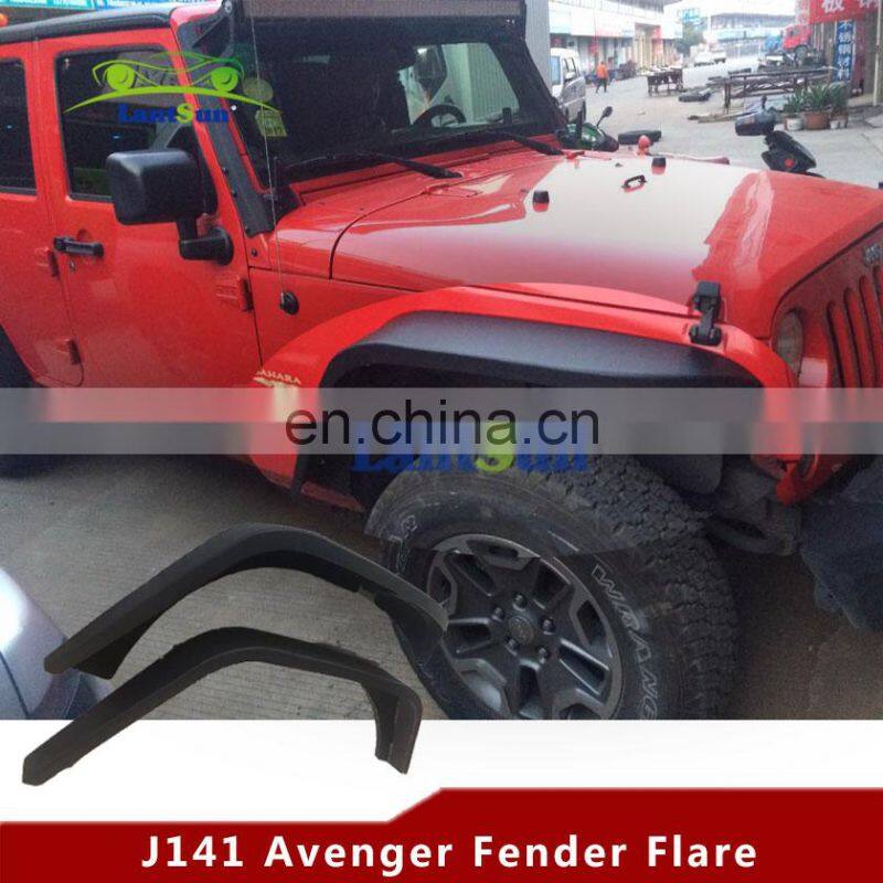 J141 avenger fender flare for Vehicles for jeep for wrangler JK accessories right left fender flare for jeep jk 2007 LANTSUN