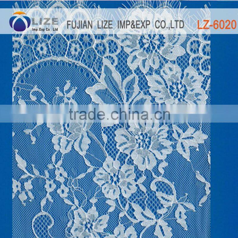 Fancy Embroidery Organza mantilla lace fabric for jamdani saree