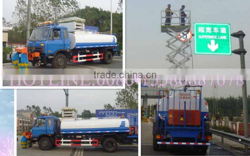 2013NEW Dongfeng 4*2 broom sweeper truck / tow road sweeper