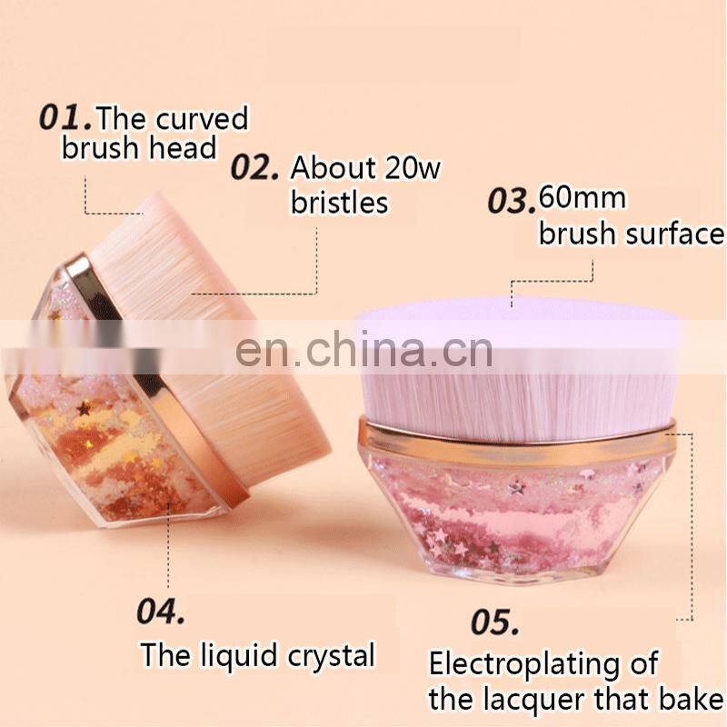 Portable Cosmetic Brush 55 Magic Makeup Hot Selling New Style Flat Foundation Brush Liquid Foundation Brush Flat Top