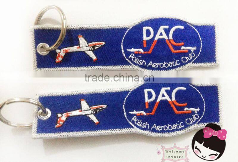Custom fabrics badge embroidery patch PAC aerobatic plane