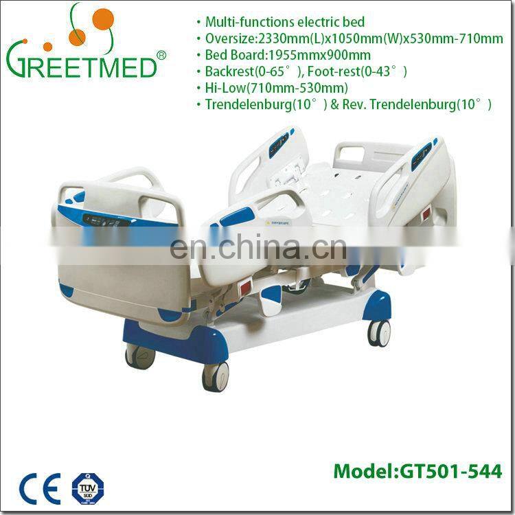 Good price 2/3/5/7 functions electric hospital bed with CE approved