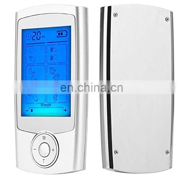 Dual Channel TENS EMS Unit 24 Modes Muscle Stimulator for Pain Relief Therapy, Electronic Pulse Massager Muscle Massager