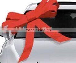 30 inch dia Glossy Gaint Red Car Decoration Bow, Large Plastic Ribbon Bow