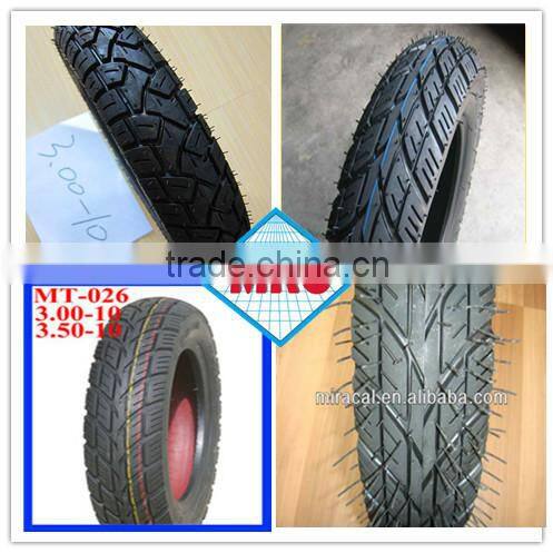 MRC brand high speed tricycle tyre motorcycle tire small rubber scooter tyre 3.50-10 TT TL