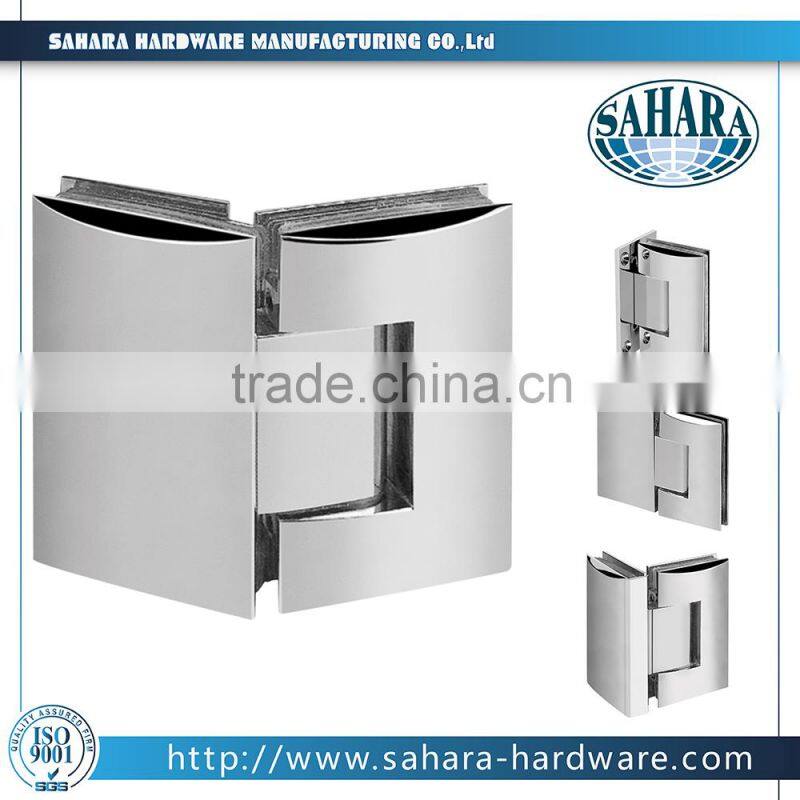 135 degree double side adjustable shower glass hinge/glass shower door hinge