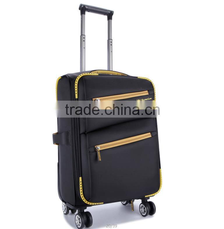 Simple and decent nylon trolley luggage
