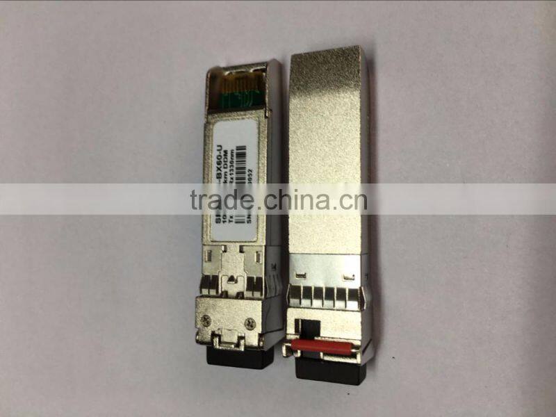good quality 10G Base SFP+ BIDI 60km LC DDM Optical Transceiver