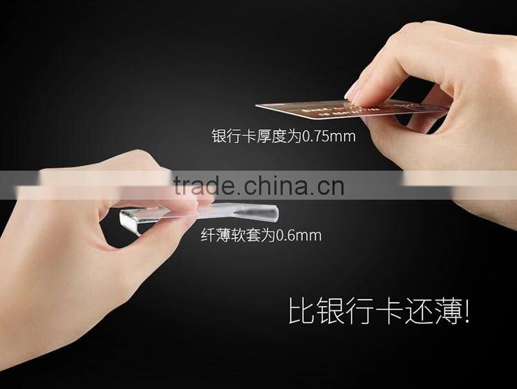 Transparent Back Cover Clear TPU Phone Case for samsung S6 / 6 edge/ S6 edge plus