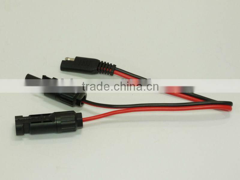 65 core 0.254Copper Black/Red twins cable, one end solder MC4 and Anderson