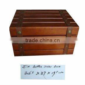 Simple wood wine basket