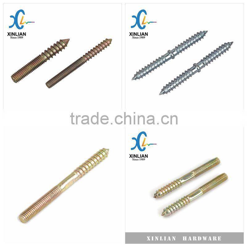 Hanger bolt and dowel screw Q195 ,zinc,M6