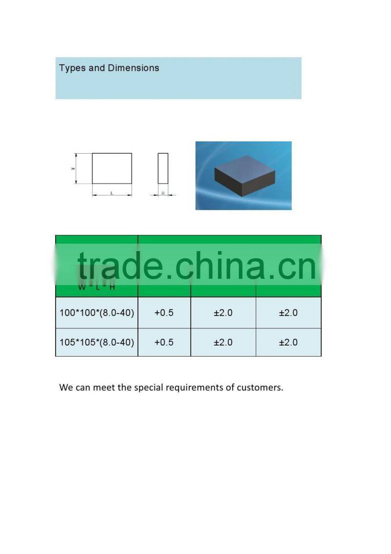 Tungsten Carbide Plate Blank