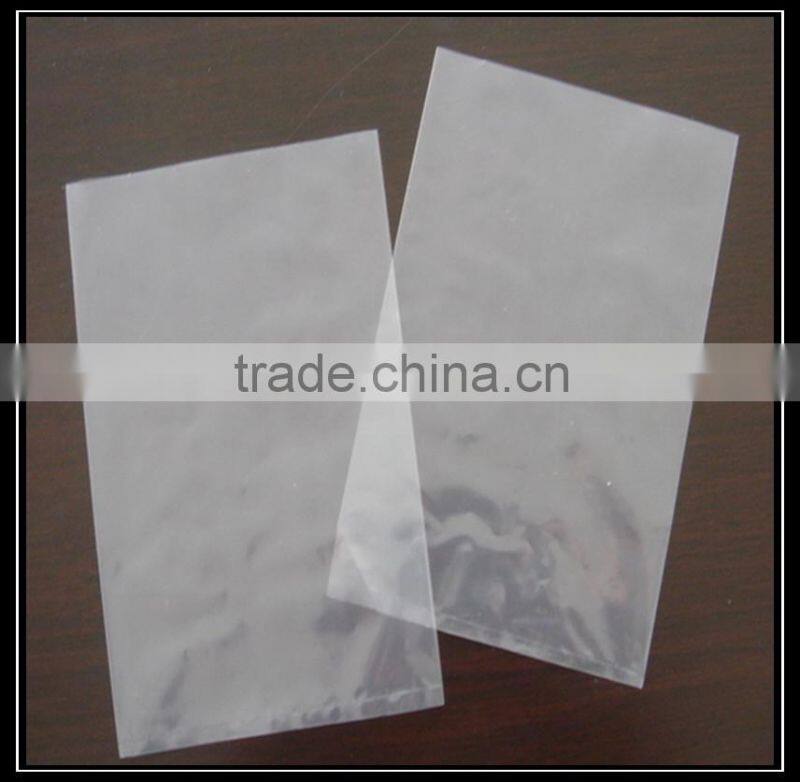 wholesale customized clear ldpe flat bag with open top