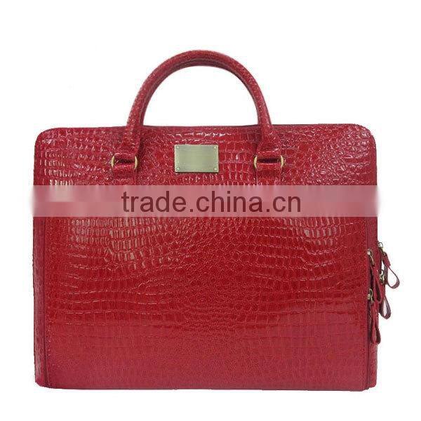 Fashion girls genuine leather laptop bag china laptop bag