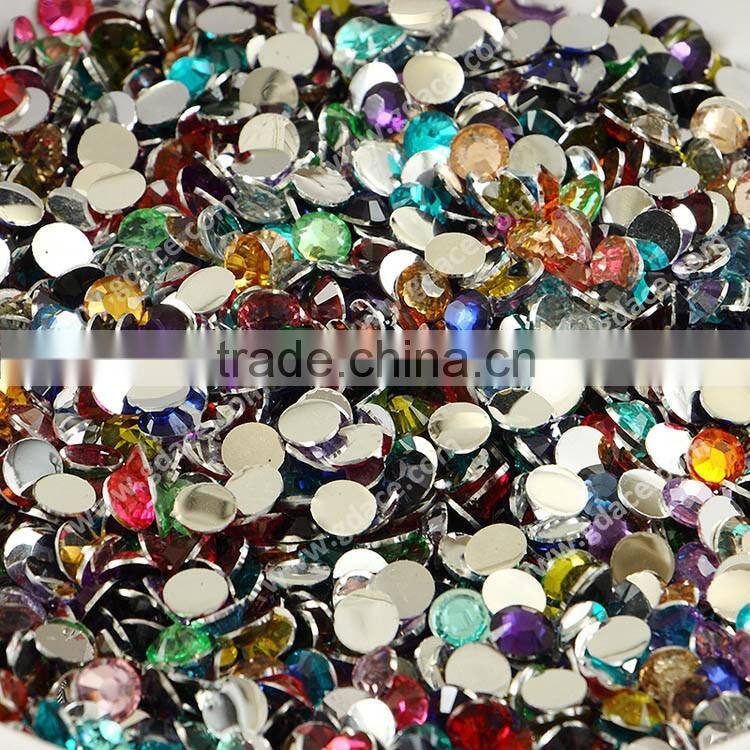 2mm 100,000pcs a pack cheap assorted colors resin non hot fix rhinestones for nail art