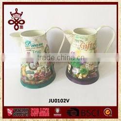 Vintage Household French Clocks Metal Bird House Style Quartz Analog Wall Clock