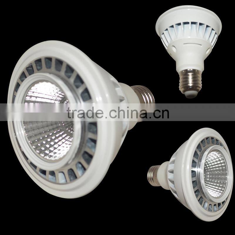 High perfomance led par light COB black covering 20w dimmable p38 led spotlight