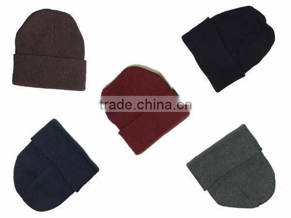 New design 100% cotton blank baby beanie hats