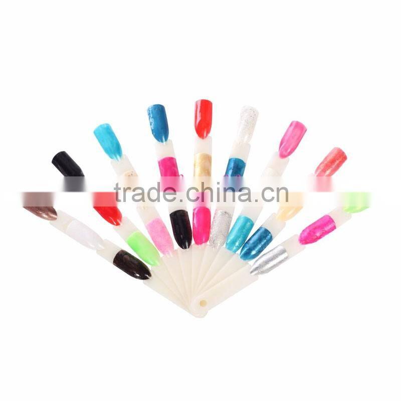 2016 new nail art color display tool plastic 150 colors natural clear 50tips nail color chart