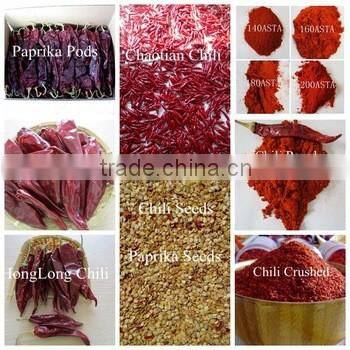 Chinese exported dry sweet paprika whole