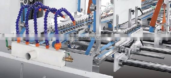 ZH-1450AC-II good price ManufactureHigh-Speed Automatic carton box folder gluer machine for 4 6 corner box