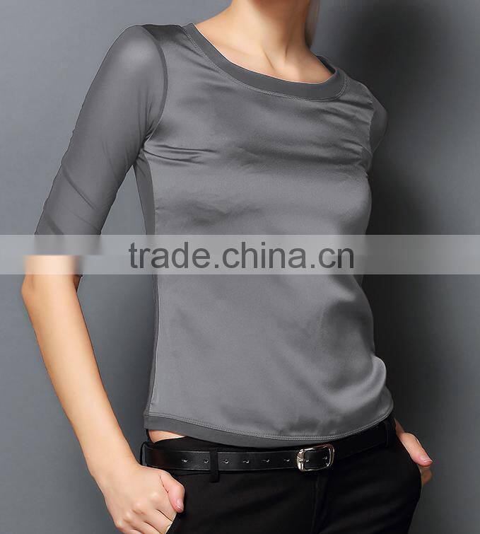 chiffon ladies blouses fashion 2016 ethnic long tunic for women