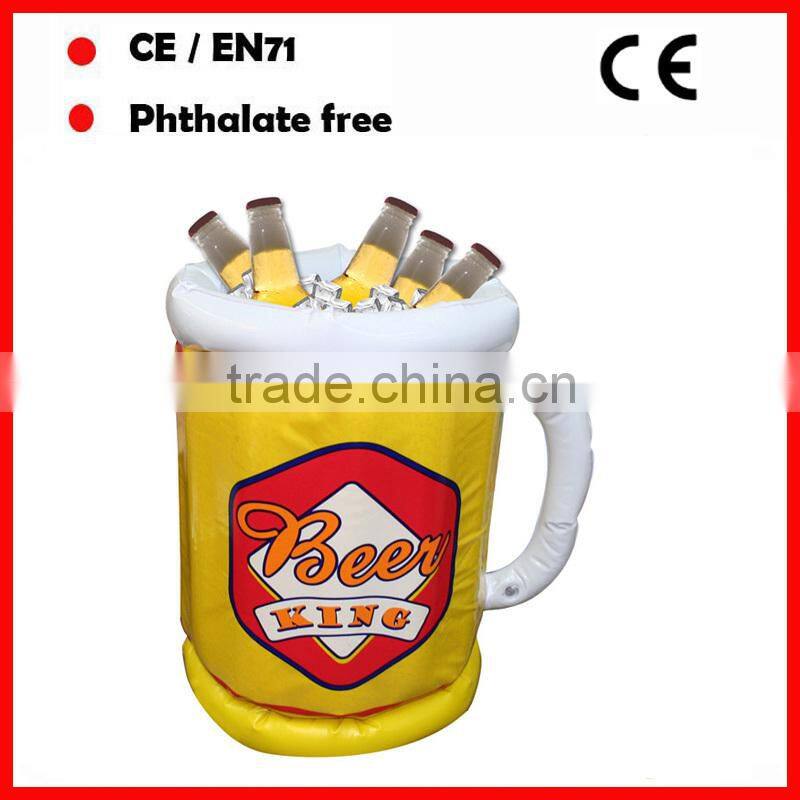 Summer BBQ promotional inflatable beer ice buckets