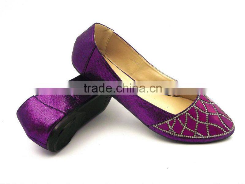 2016 latest Shining Diamond women flat shoes in stock