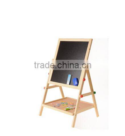 Promotional advertising wooden kids blackboard double-sided magnetic black board