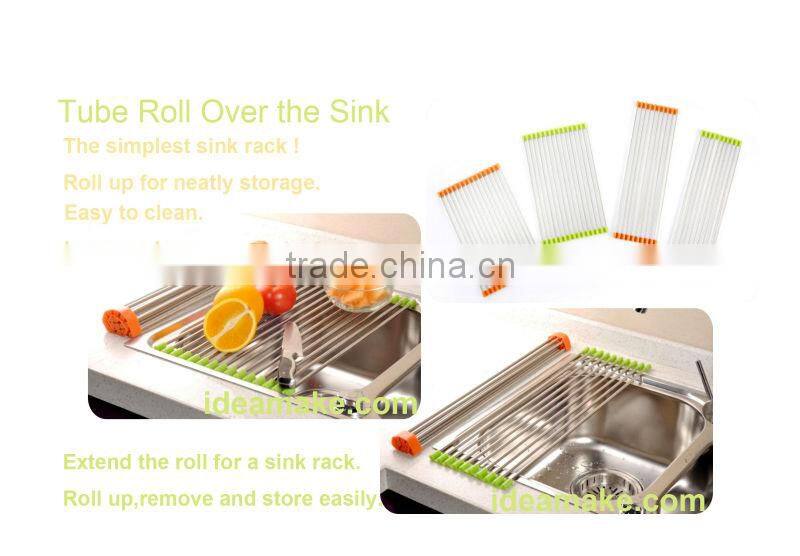 new Kitchen Helper - Over the Sink cutting Board with colander and hanger