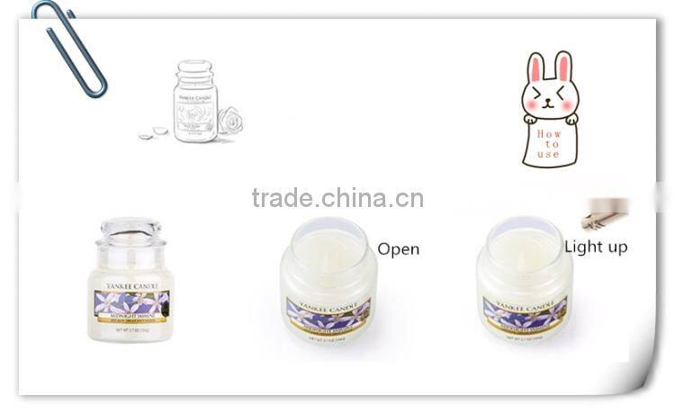 Luxury scented fireworks roman candles in yankee glass jar