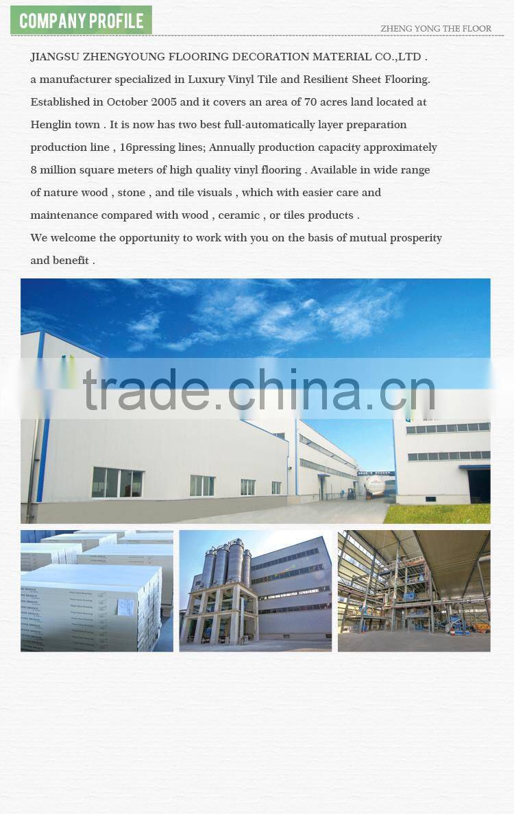 All sorts of color Shale PVC Flooring can be used indoor,Dryback PVC Flooring