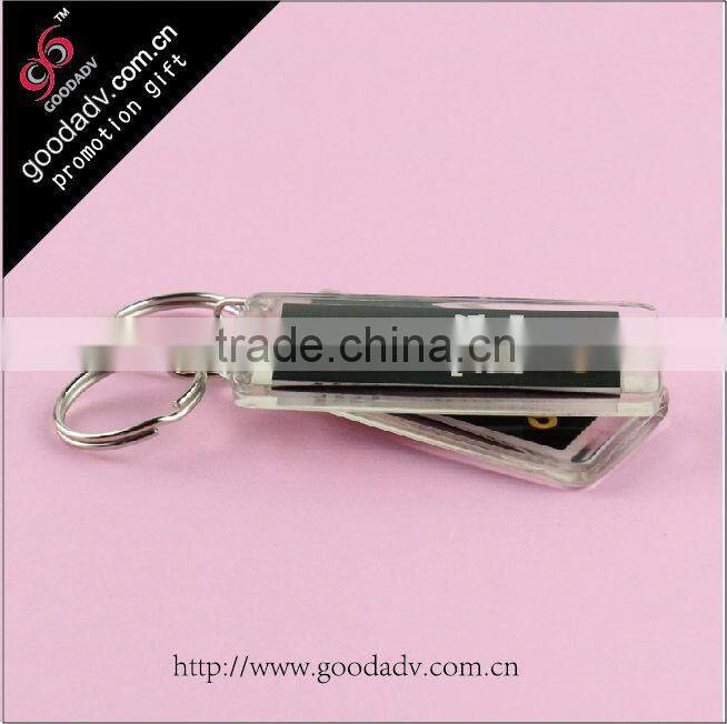 Business gift items cheap heart acrylic keychains