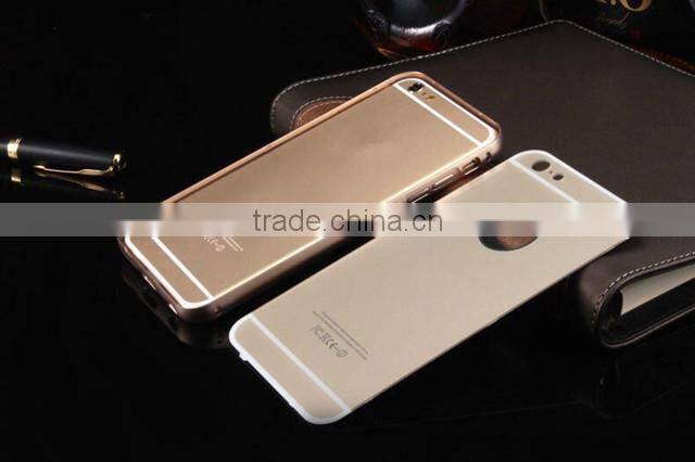 2015 Mobile Phone New Products For iPhone6 Case Metal PC Cover 2 in 1 Back Cases