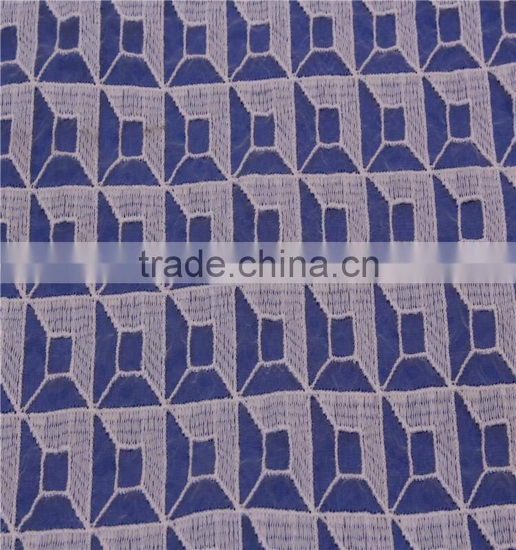 Breathable embroidered organza tulled lace fabrics