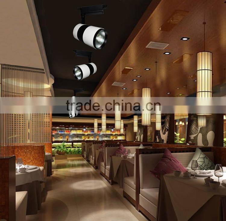 High lumen 30w cob led track light housing for cloths store