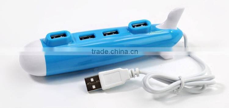 Airplane shape High Speed 4 Port USB 2.0 HUB