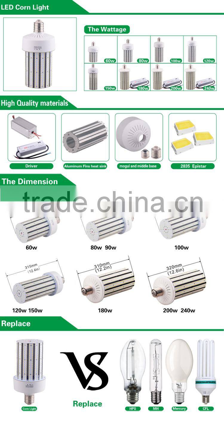 2016 economical price 4000k e39 120w led corn lamp sodium lights replace