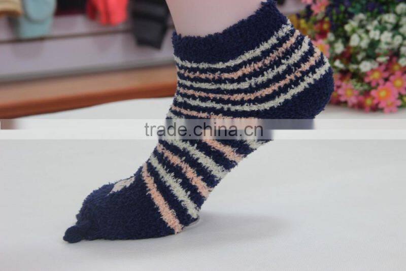 High quality custom soft warm microfiber cozy young girl socks