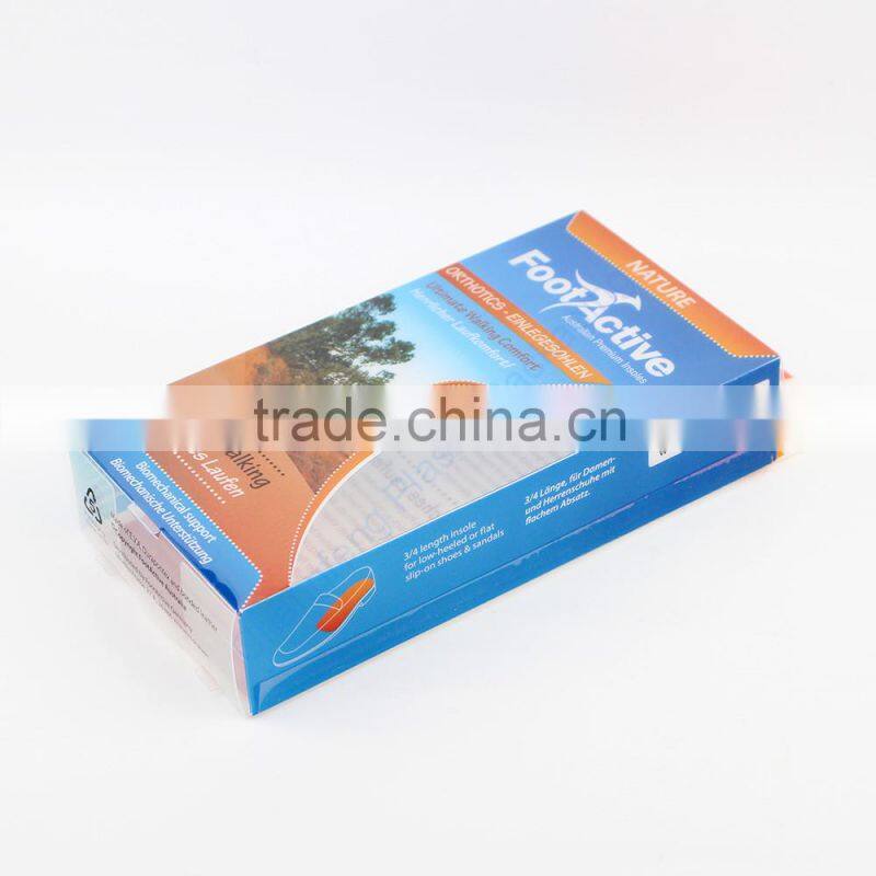 Custom Logo PP Clear Transparent Plastic Packaging Box for Insole
