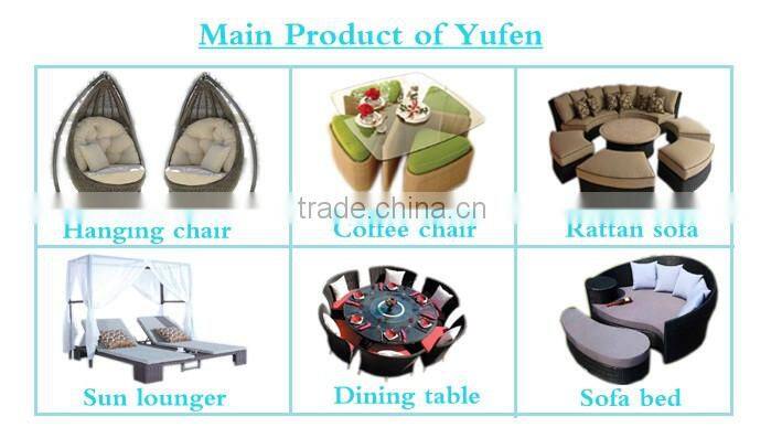 Cheap fancy outdoor furniture high back rattan sofa set