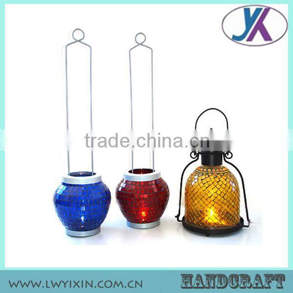 Mosaic glass hurricane oil lantern pictures
