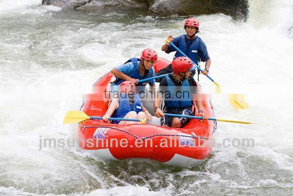 high quality Inflatable pvc boat with paddles for water sports