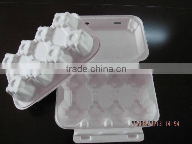 10 Eggs Sugarcane Fiber Moulded Pulp Chicken Egg Tray