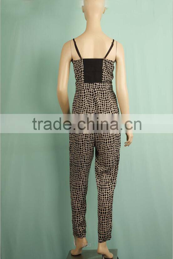 Spaghetti strap women sexy onesie jumpsuit adult women jumpsuit