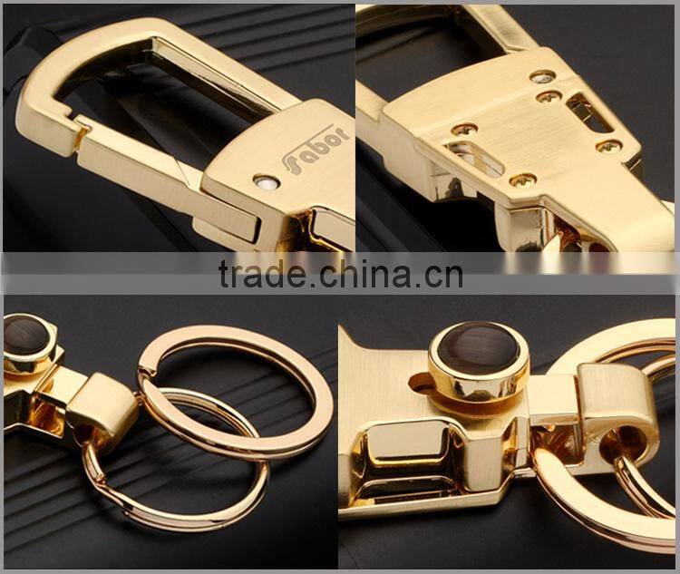 Multi Function Whole Gold Plating Custom Metal Keychain