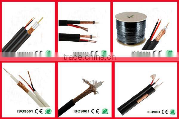 High quality rg59+2 core power cables